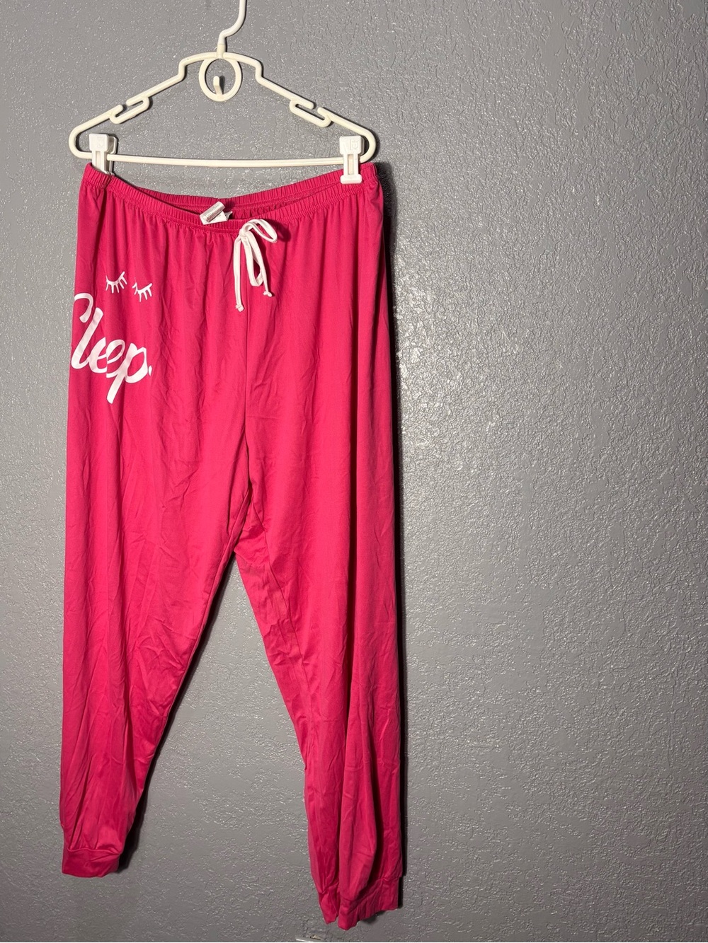 SHEIN Hot Pink Elastic Waist Jogger Pants